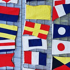 Set of Forty Decorative Nautical Signal Flags