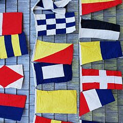 Set of Forty Decorative Nautical Signal Flags