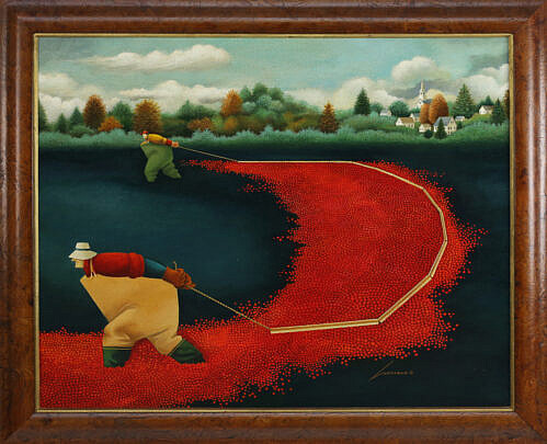 28-3574 Lowell Herrero Acrylic Cranberry Harvest A_IMG_7111