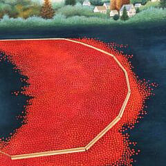 Lowell Herrero Acrylic on Canvas “Cranberry Harvest”