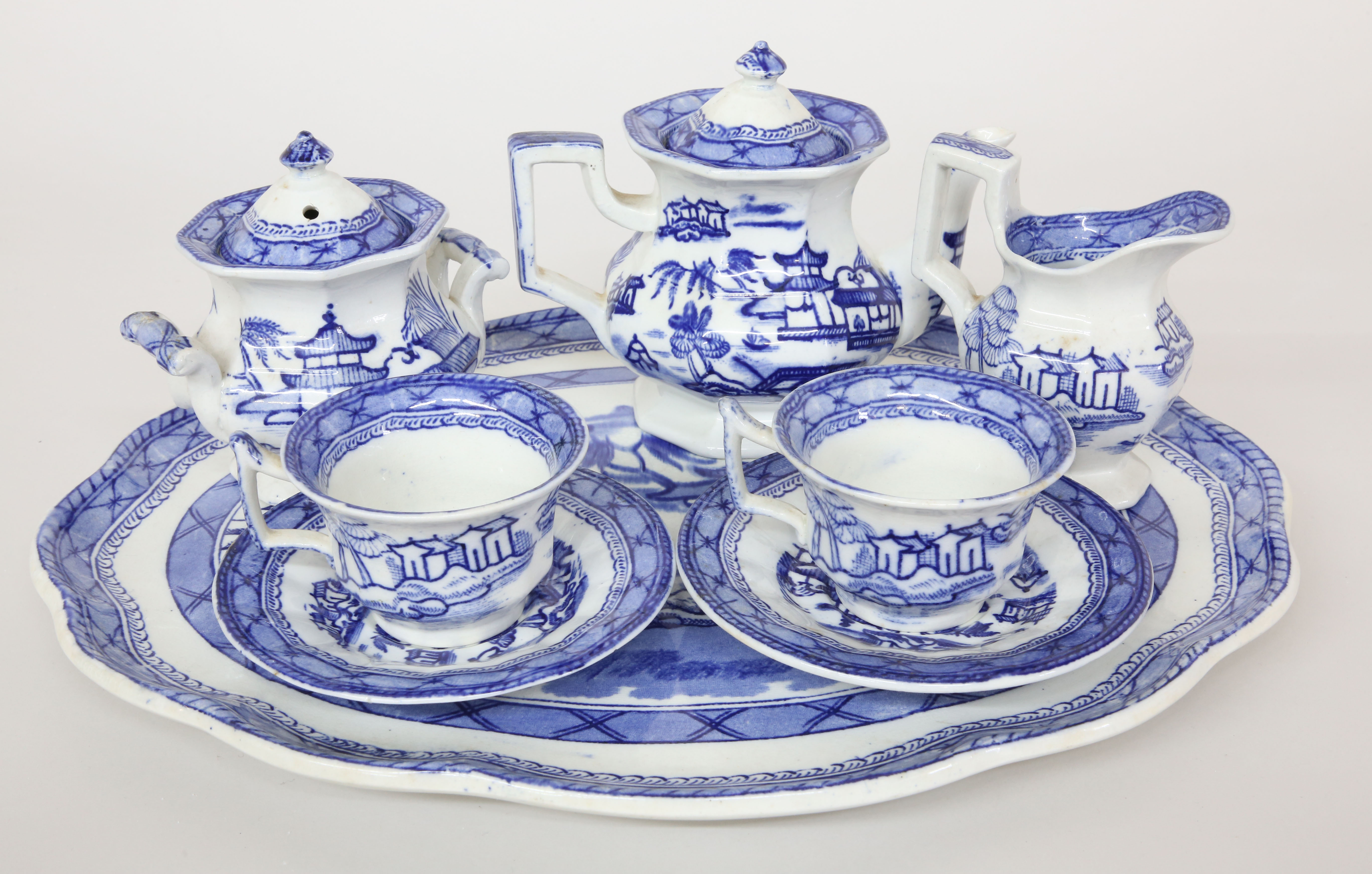 Ashworth Brothers Hanley England TeteATete Tea Service Ashworth