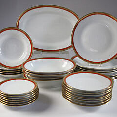 41701 Richard Ginori Palermo Red Dinner Service A_IMG_6588