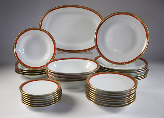 41701 Richard Ginori Palermo Red Dinner Service A_IMG_6588