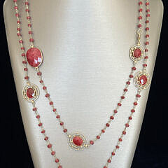 41719 Red Ruby and Corundum Necklace A IMG_0446