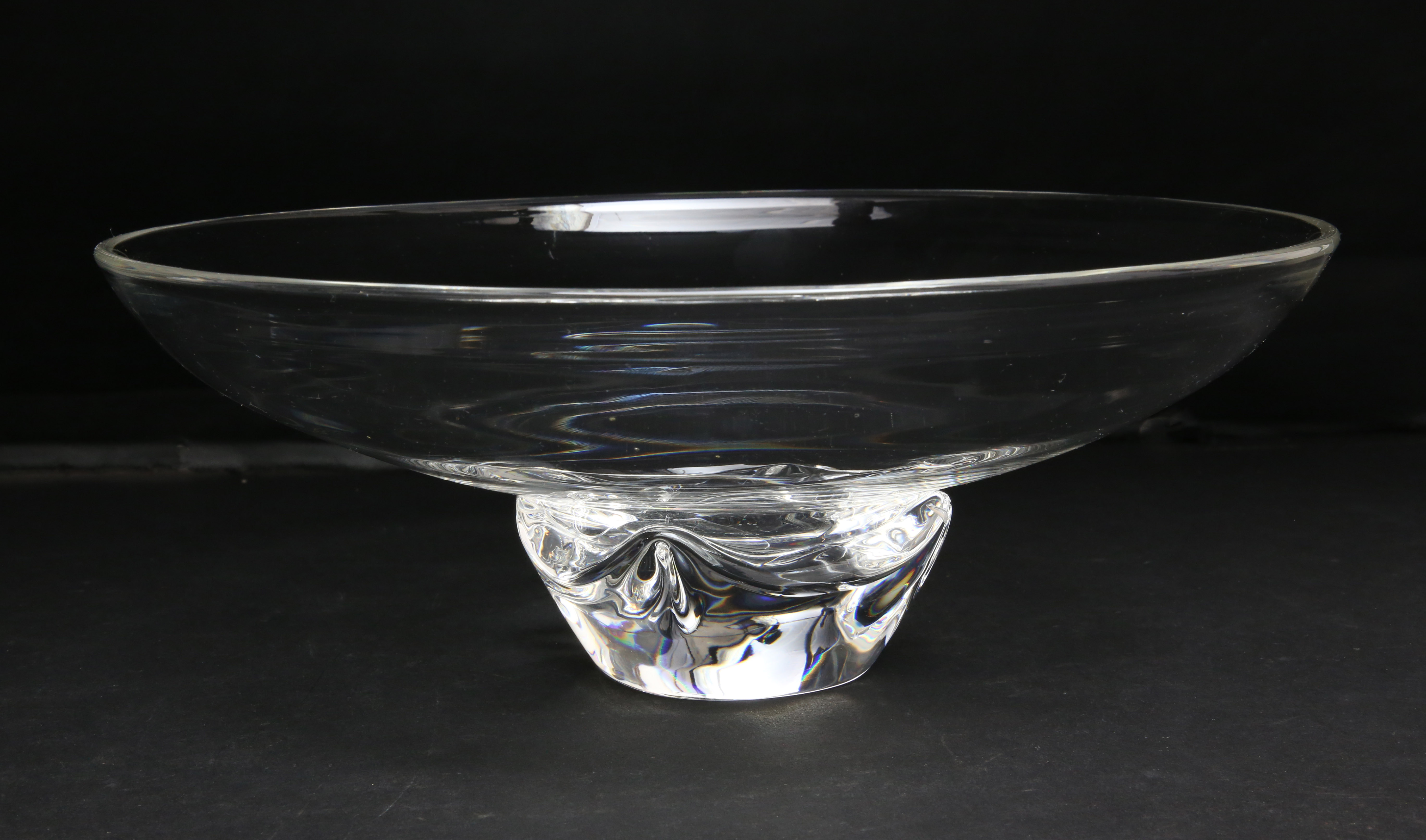 Signed Steuben Crystal Glass Bowl Vintage Signed Steuben Clear