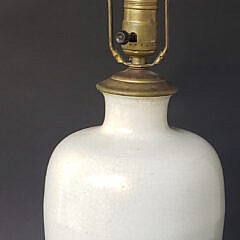 Antique Chinese Blanc De Chine Vase Mounted as a Lamp