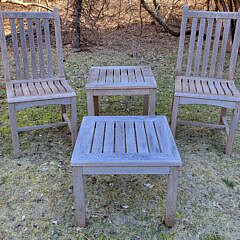 Four Piece Group of Kingsley Bate Outdoor Teak Furniture