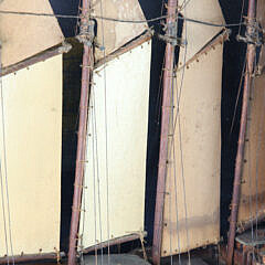 Four-Masted Clipper Ship Shadowbox, 19th Century