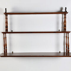 85-5090 Mahogany 3 Tier Shelf A IMG_6986