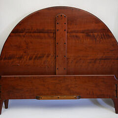 Stephen Swift Mahogany Queen Scallop Bed