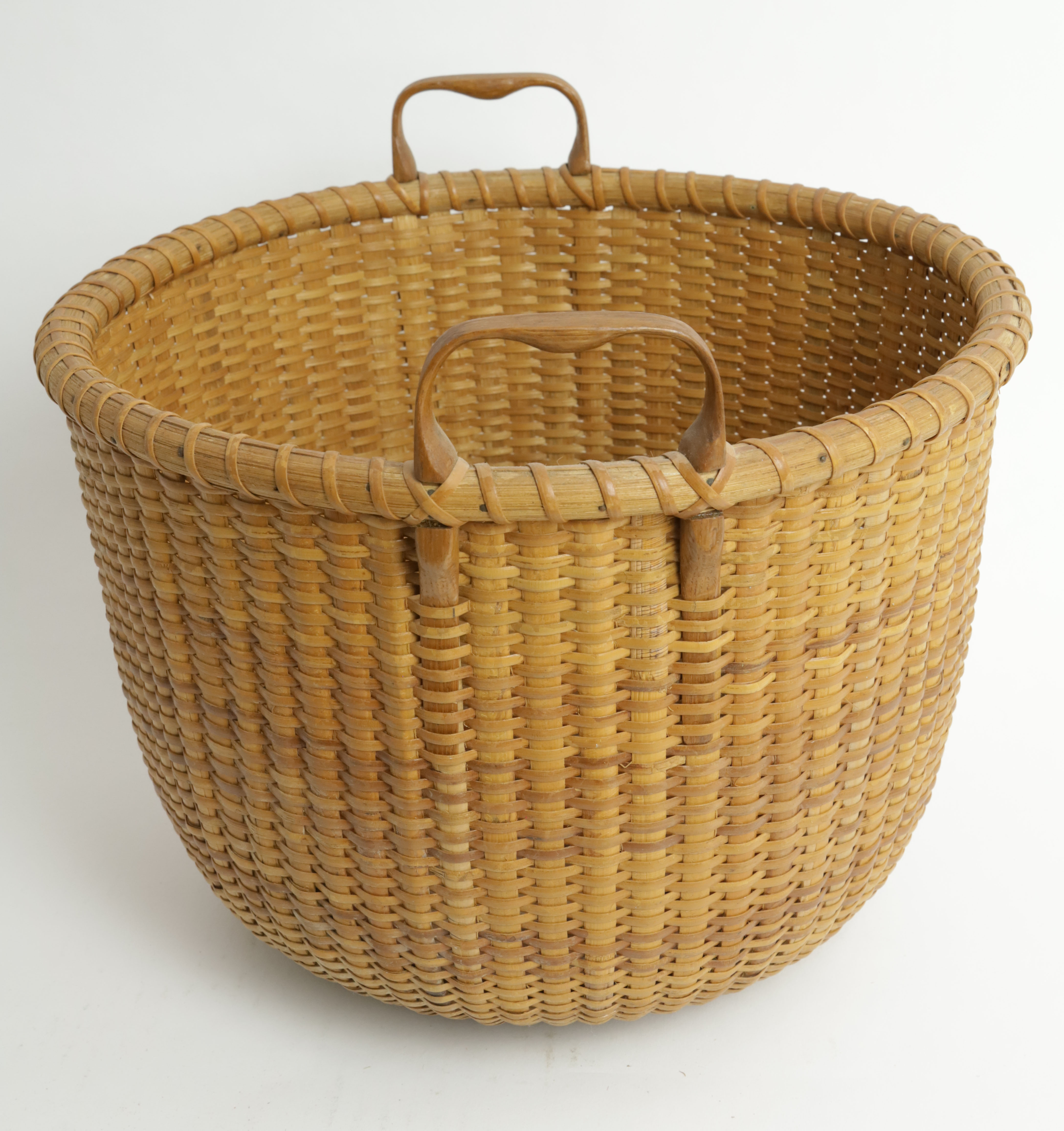 Koren Briana Reyes Nantucket Round Two Handle Basket Koren Briana