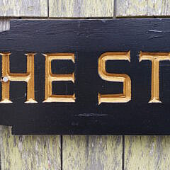 Vintage “The Sternboard Shop”, Ship’s Quarterboard Advertising Sign