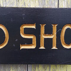 Vintage “The Sternboard Shop”, Ship’s Quarterboard Advertising Sign