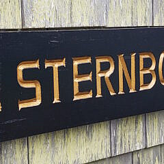 Vintage “The Sternboard Shop”, Ship’s Quarterboard Advertising Sign