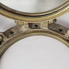 Large Antique Solid Brass Ship’s Porthole Window