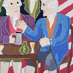 Claire Murray “Founding Father’s” Patriotic Wool Hooked Rug