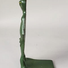 Antique Cast Iron Figural Frog Doorstop, circa 1920