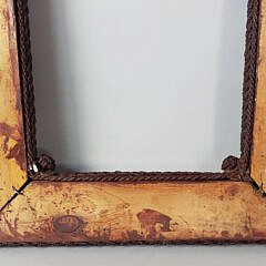 Elaborate Antique Sailors Macrame Decorated Frame, 19th Century