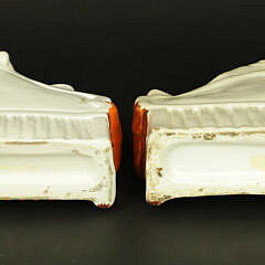 Pair of Staffordshire Figures Reclining on Daybed, 19th Century