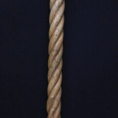 Fine Antique Whale Ivory and Whalebone “Turk’s Knot” Walking Stick, mid 19th Century