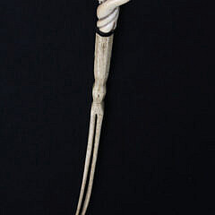 Rare Open-Carved Antique Whale Ivory and Whalebone Walking Stick, early 19th Century