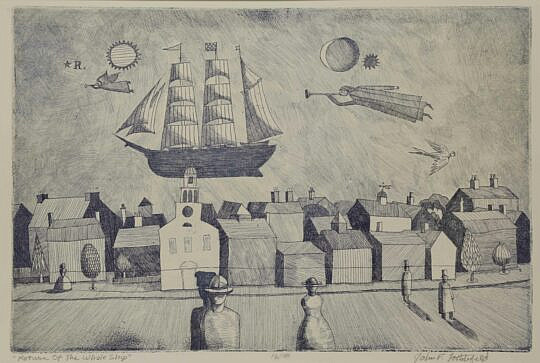 41753 John Lochtefeld Etching Return Whaleship A_IMG_8484