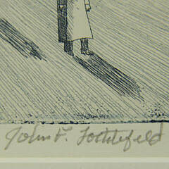 John F. Lochtefeld Limited Edition Etching “Return of the Whale Ship”