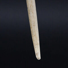 Antique Scrimshawed Falcon’s Head Whalebone Swagger Stick, 19th Century