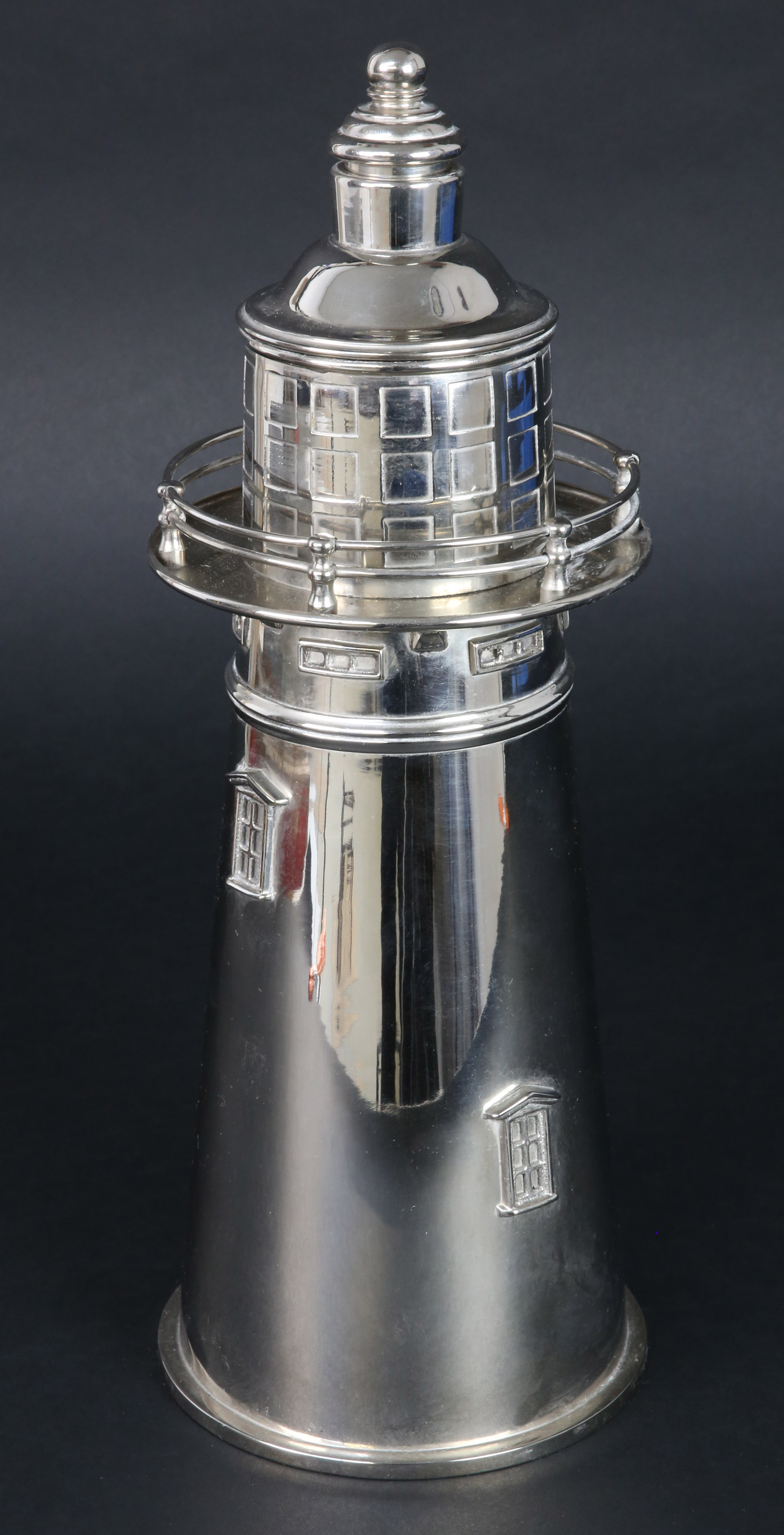 Chrome Plated Lighthouse Cocktail Shaker Chrome Plated Lighthouse