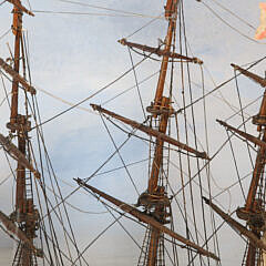 Shadowbox Model of the British Merchant Ship “Gordon”, late 19th Century