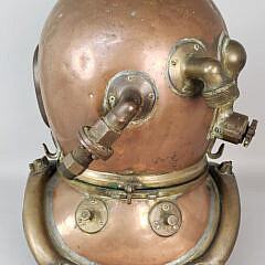 Antique 1920s Siebe Gorman & Co. London 6 Bolt Diving Helmet