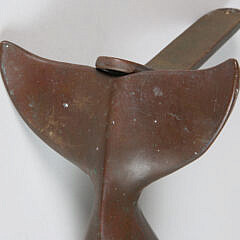 Vintage Solid Bronze Sperm Whale Fluke Door Knocker