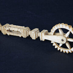 Antique Whalebone Carved Pie Crimper, circa 1850