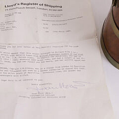 Rare Brass Bound Ship’s Salt Barrel, circa 1914