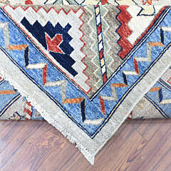 Hand Knotted Natural Dyed Wool Ersari Oriental Rug