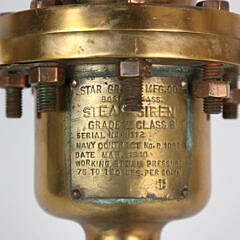 Star Brass MFG Co. Navy Brass Ship’s Siren