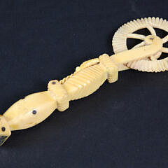 Whaleman Carved Pie Crimper, circa 1870