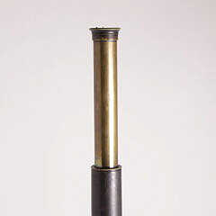 Leather, Wood and Brass Bound Long Scope, early 19th Century