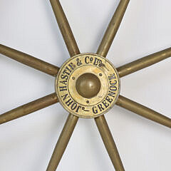 John Hastie and Co. LTD Greenlock Brass Ship’s Wheel