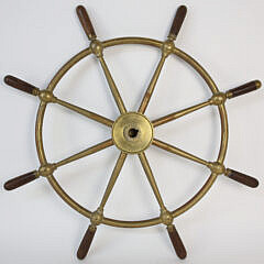 John Hastie and Co. LTD Greenlock Brass Ship’s Wheel