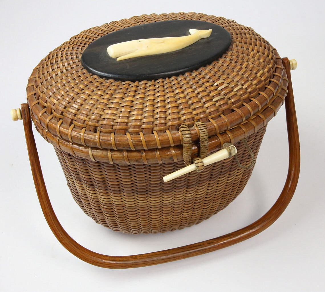 Vintage Nantucket Friendship Basket Vintage Nantucket Friendship Basket Attributed to Jose