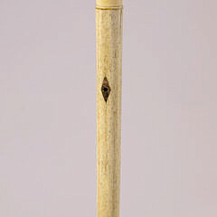 Antique Whale Ivory Knob Handled Walking Stick, 19th Century