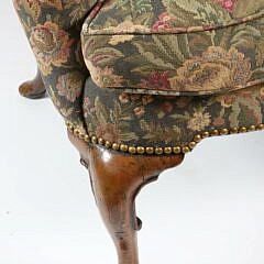 Queen Anne Walnut Wing Armchair, early 18th Century