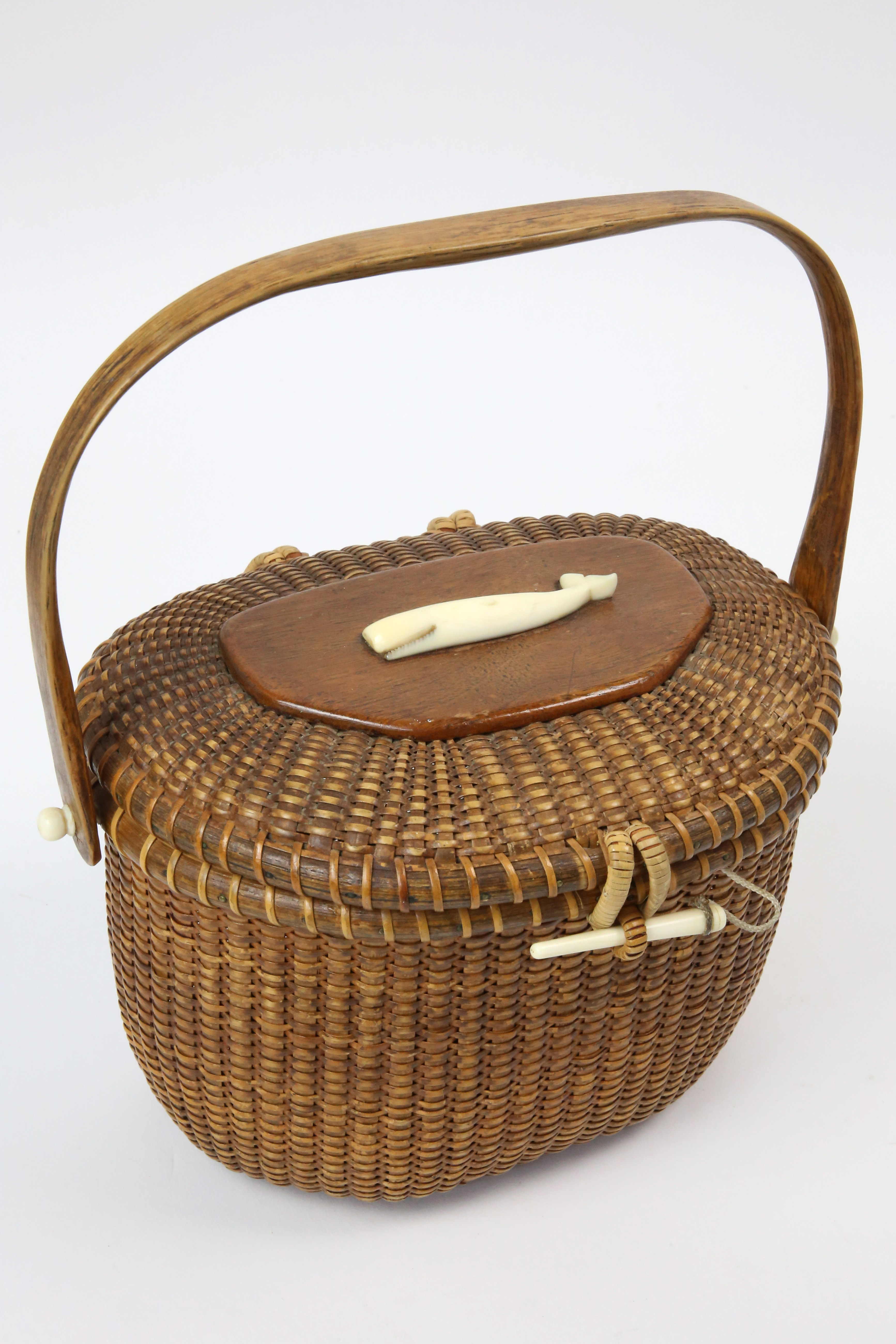 Jose Formoso Reyes (19021980) Nantucket Friendship Basket with Charlie