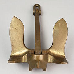 Vintage Marine Chain & Anchor Corp Solid Brass Salesman Sample Anchor