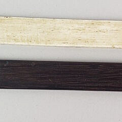 Two Antique 19th Century Sailor Made Straight Edge Rulers