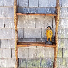 Antique – Vintage 4-Rung Oak Ship’s Rope Ladder