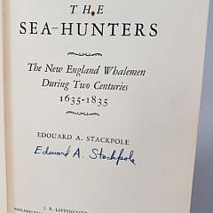 Four Vintage Nantucket Edouard Stackpole Signed Hardcover Maritime Novels