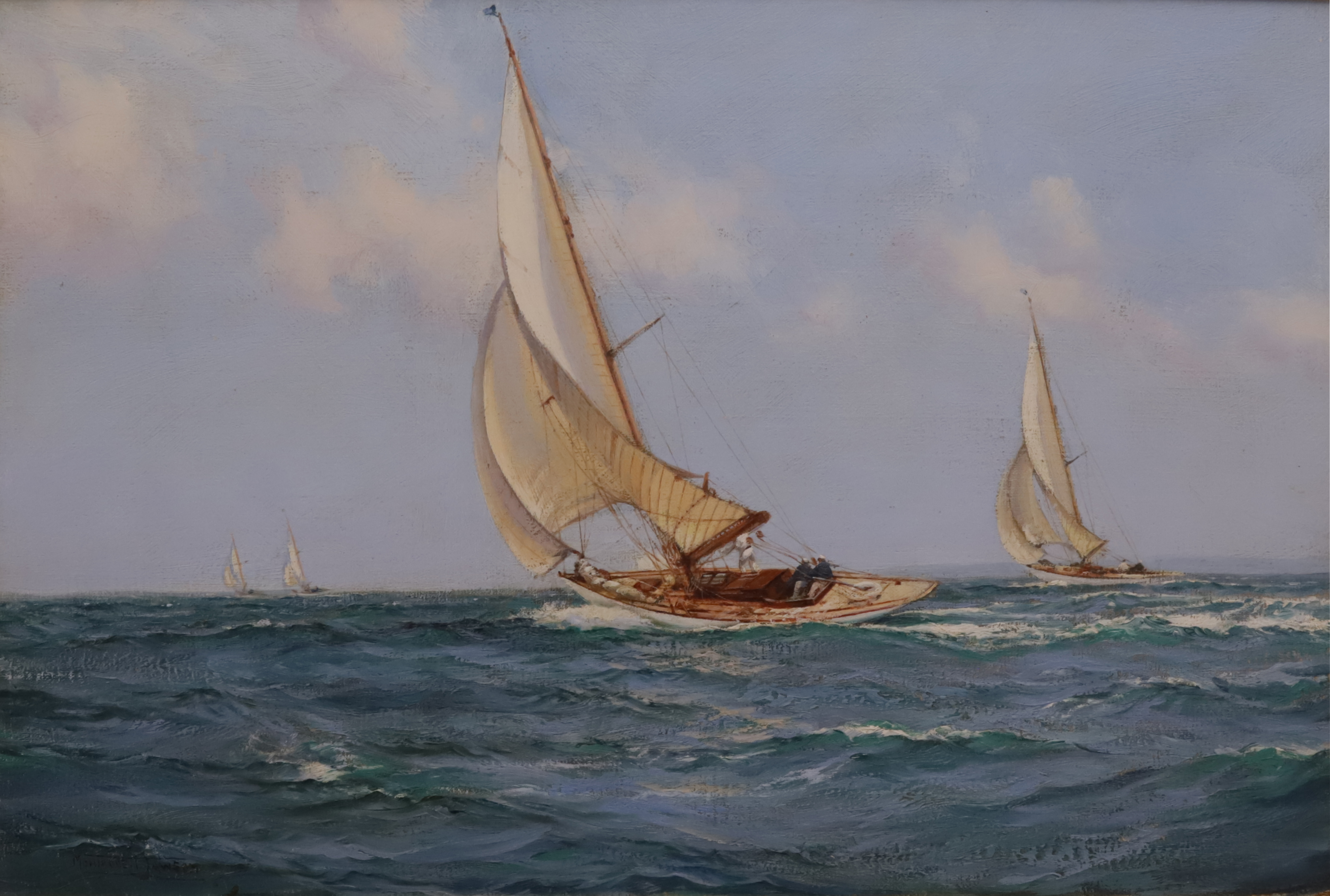 Montague Dawson Oil on Canvas 