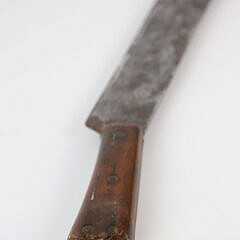 Antique Steel Whaling Blubber Mincing Knife, circa 1870